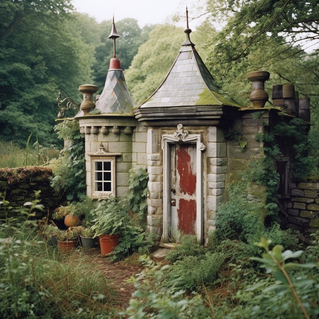 a castle garden shed