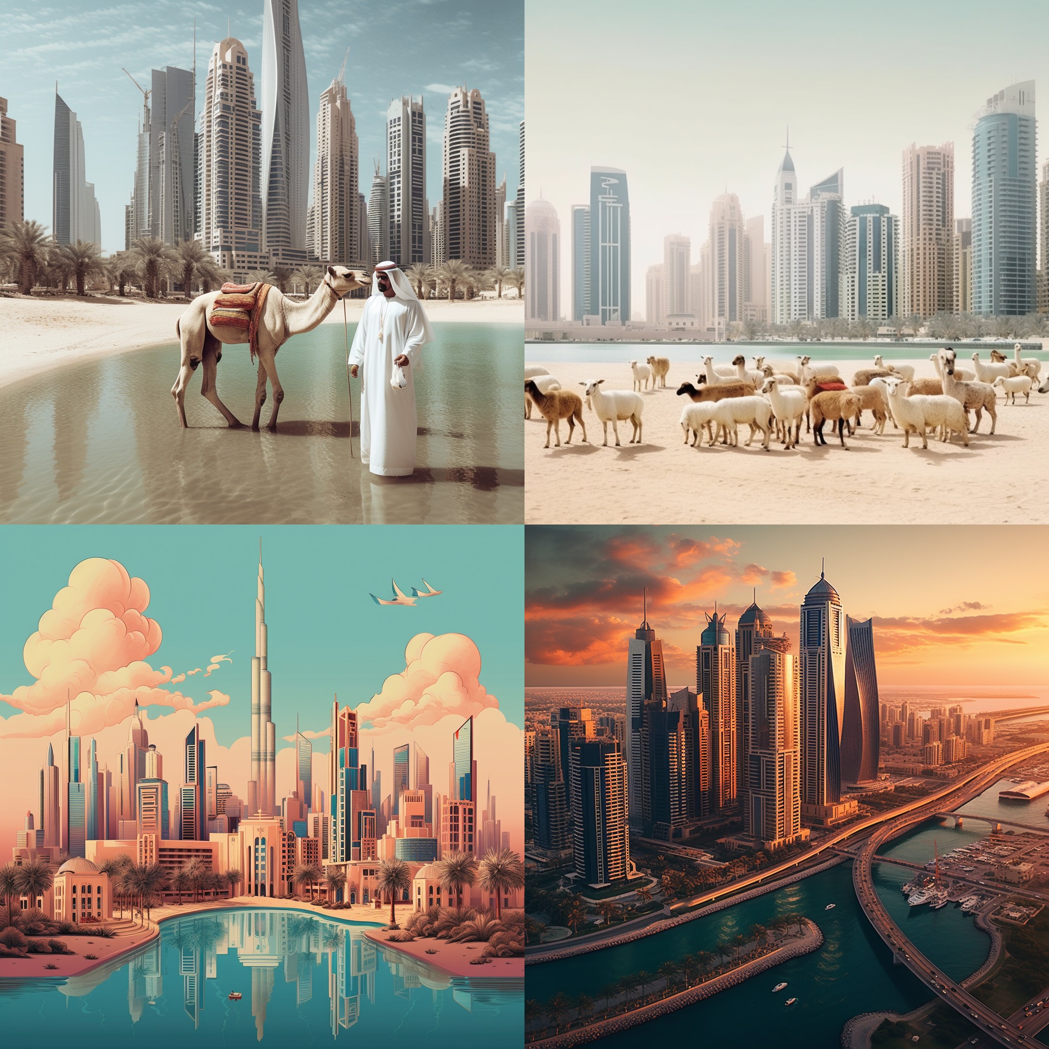 united arab emirates collage